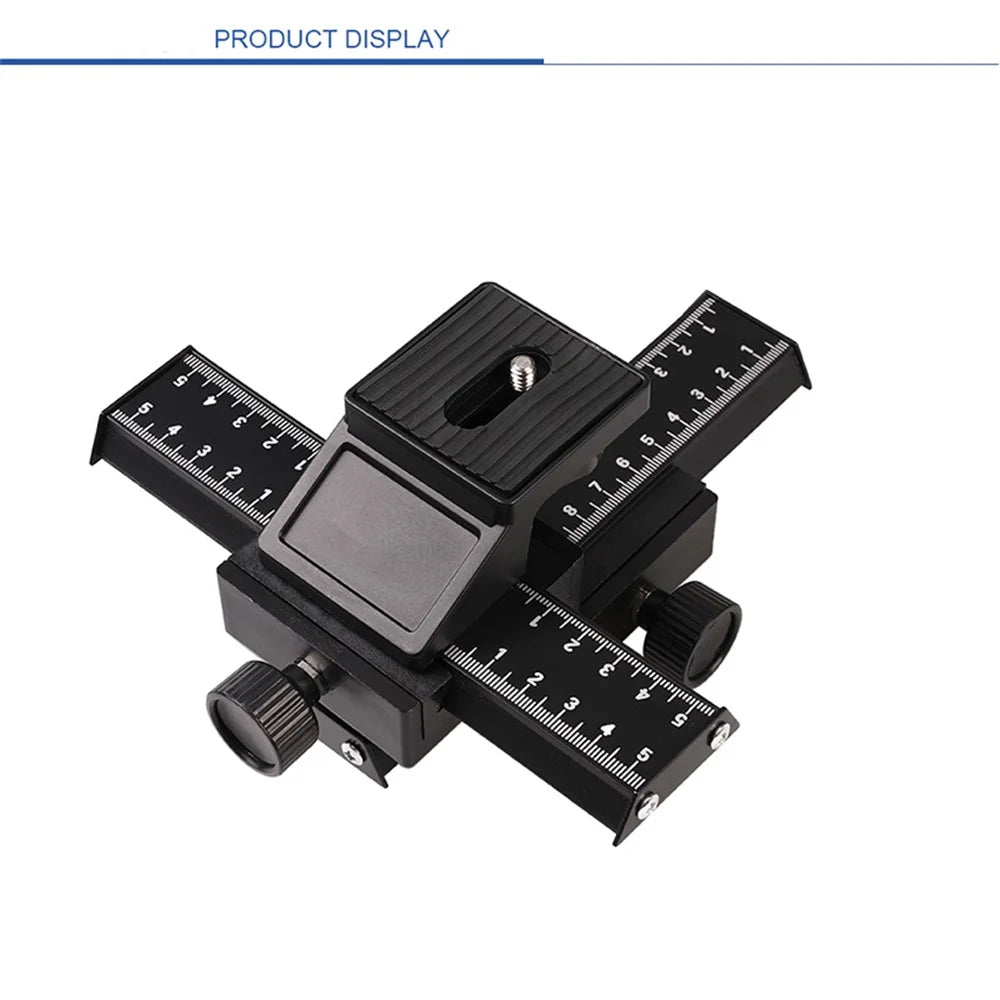 Two-Way Macro Frame Four-Dimensional Macro Tripod Head Fine-Tuning Long-Shaped Tripod Head for Macro Shooting - 7