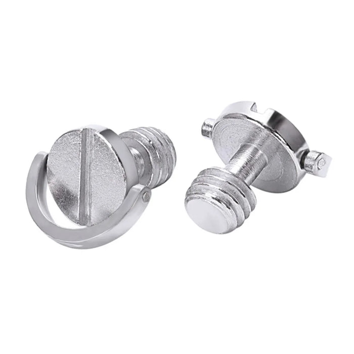 Longer Shaft D-ring Screw 3/8 inch Thread Camera Tripod Quick Release Plate Ballhead Fixing Screw Adapter - 1