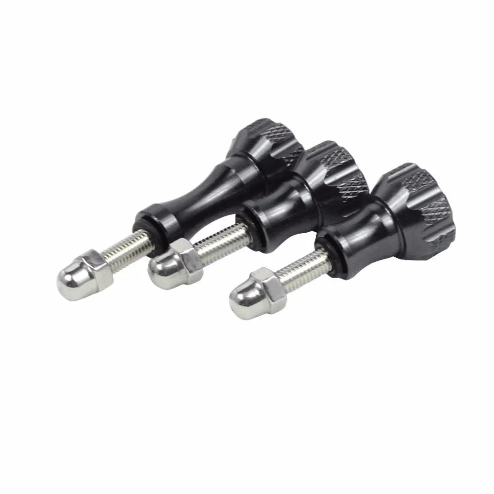 3pcs Aluminum Alloy Long Short Thumb Knob Screws Nut for GoPro Hero Black 8 7 6 5 4 SJcam EKEN YI 4K - Black - 5