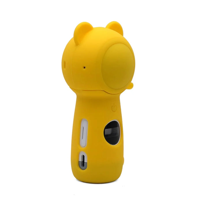 Full Body Drop-proof Soft Silicone Protective Cover Case for Samsung Gear 360 (2017) Panoramic 4K Sports Camera - Yellow - 3