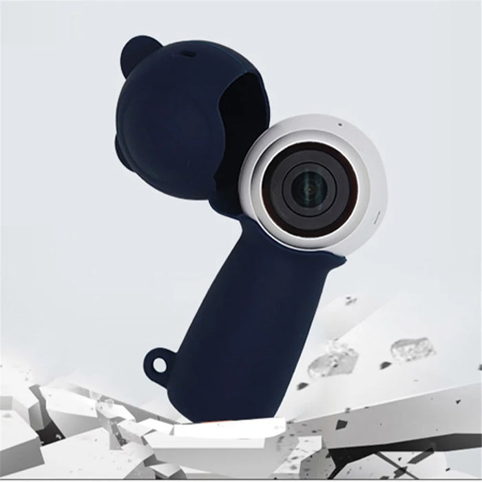 Full Body Drop-proof Soft Silicone Protective Cover Case for Samsung Gear 360 (2017) Panoramic 4K Sports Camera - Yellow - 6