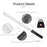 LUXCEO Q508A 8-color Photography RGB Fill Light Adjustable Color Temperature Handheld Video Light - Black/White - 2