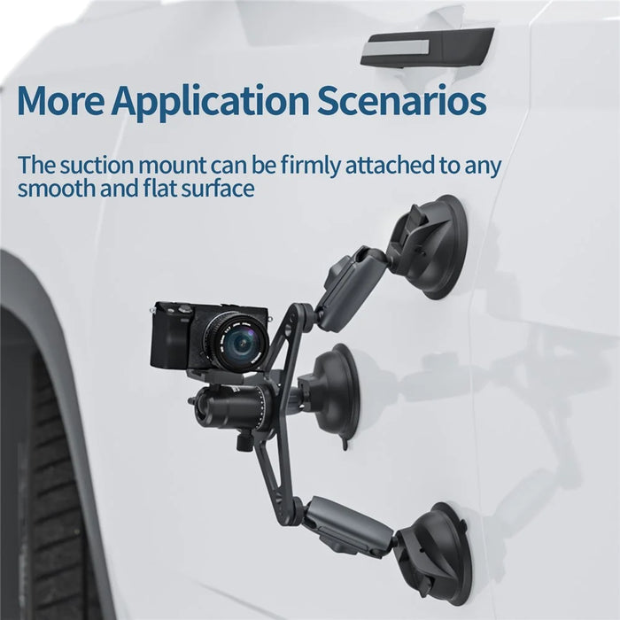 TELESIN TE-TSB-001 Three Suction Cups Action Camera Tripod Mount Bracket Holder Photography Stand for Gopro/Insta360 - 6