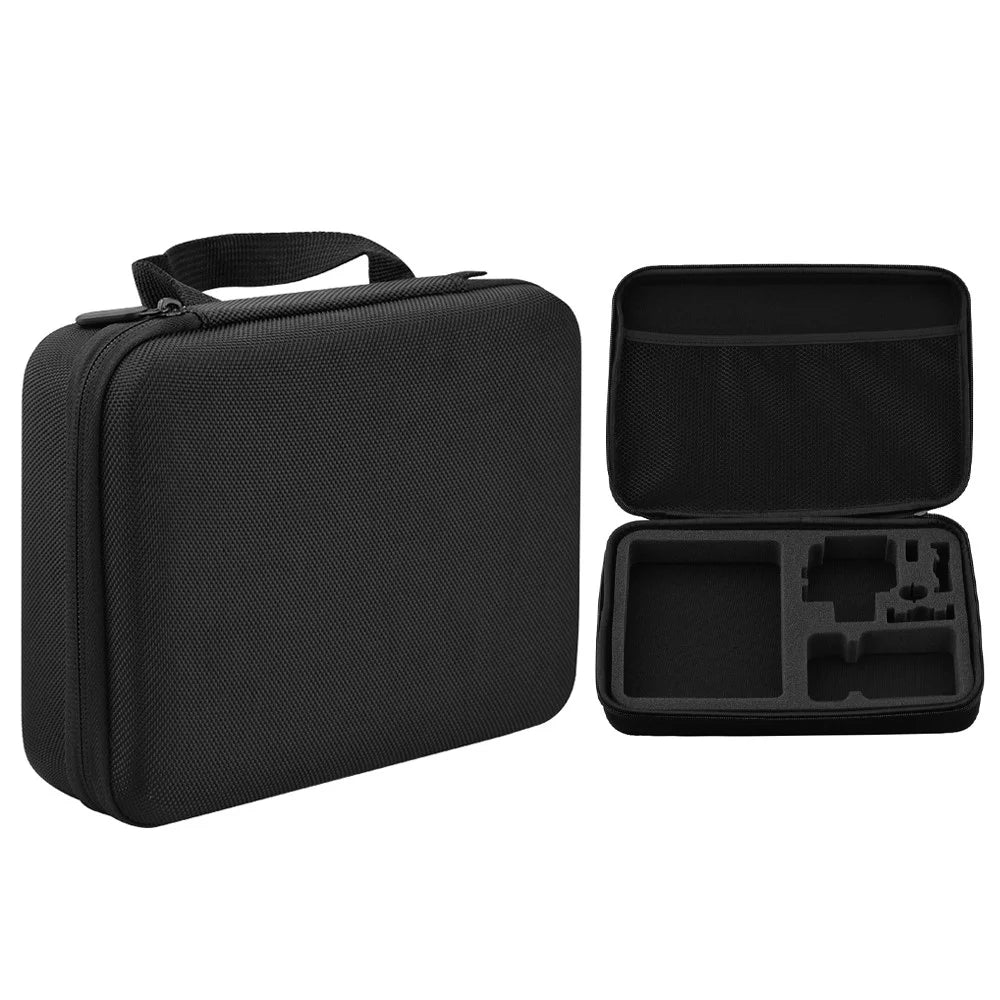 EWB8067_1 Large Size Portable Camera Zipper Handbag Shockproof Carrying Case Storage Bag for GoPro Hero 10/9 - 1
