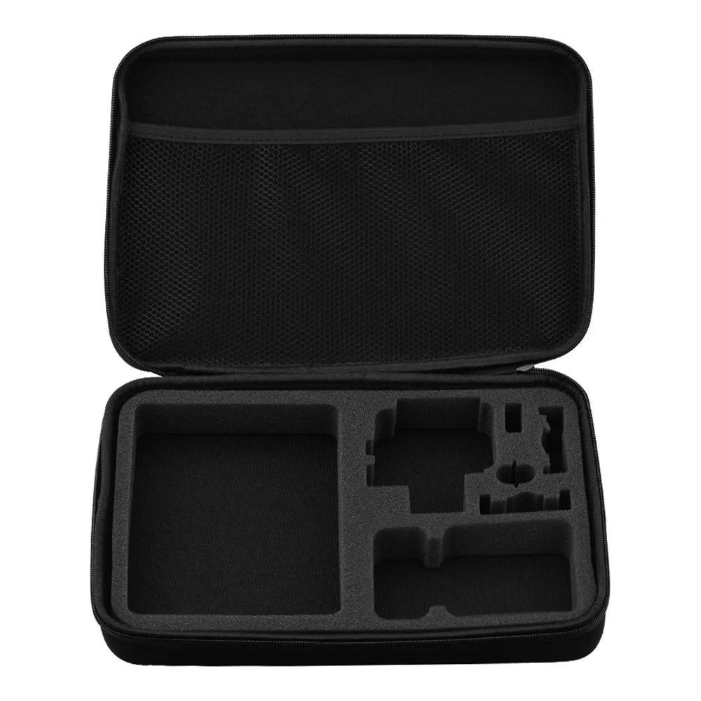 EWB8067_1 Large Size Portable Camera Zipper Handbag Shockproof Carrying Case Storage Bag for GoPro Hero 10/9 - 5
