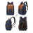 K-805 Retro Shock-absorbing Camera Bag Breathable Waterproof Canvas SLR Digital Camera Backpack for Outdoor Photography - Blue - 2