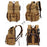 K821 Outdoor Shockproof Camera Bag Retro Large Capacity Canvas Photographic Backpack for Camera Lens Tripod Laptops - Yellow - 2
