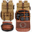 K821 Outdoor Shockproof Camera Bag Retro Large Capacity Canvas Photographic Backpack for Camera Lens Tripod Laptops - Yellow - 7