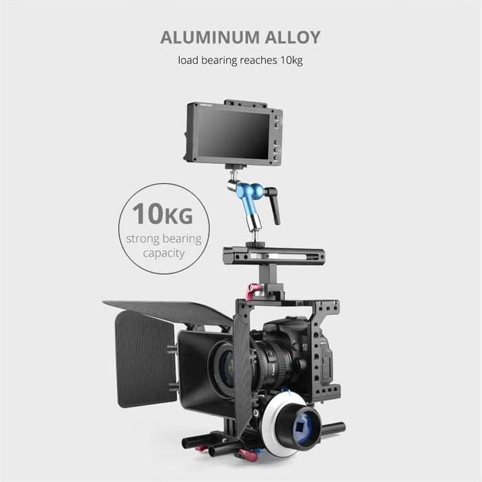 YELANGU A76 11-inch Metal Adjustable Arm Mount Camera Accessories DV Monitor LCD Screen Rotating Stand for Photography - 3