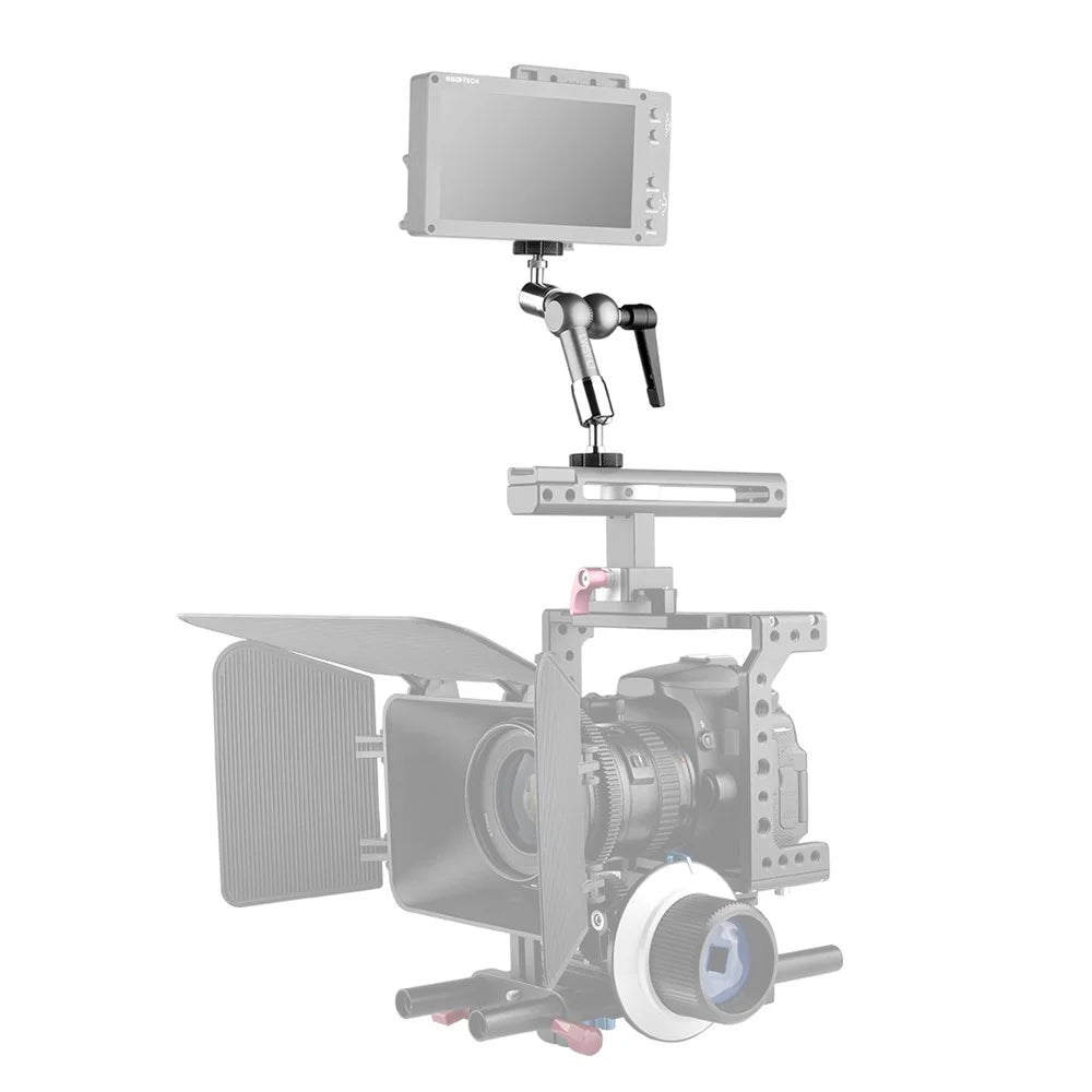 YELANGU LWSY-L7 7-inch Metal Extension Arm Mount Camera Rotating Bracket with 1/4 Adapter for DV Monitor LCD Screen - 1
