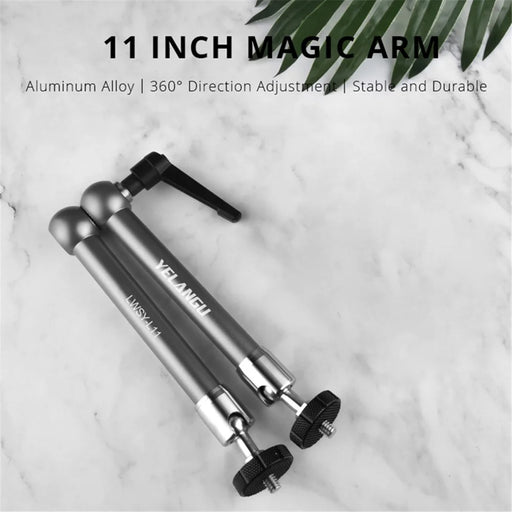 YELANGU LWSY-L11 11-inch Quick Lock Camera Rotating Metal Bracket Extension Arm Mount with 1/4 Adapter for DV Monitor LCD Screen - 2