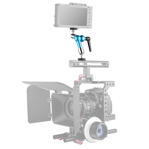 YELANGU A75 7-inch Metal Arm Mount Camera Adjustable Extension Rack DV Monitor LCD Screen Rotating Stand for Live-stream Photography - 1