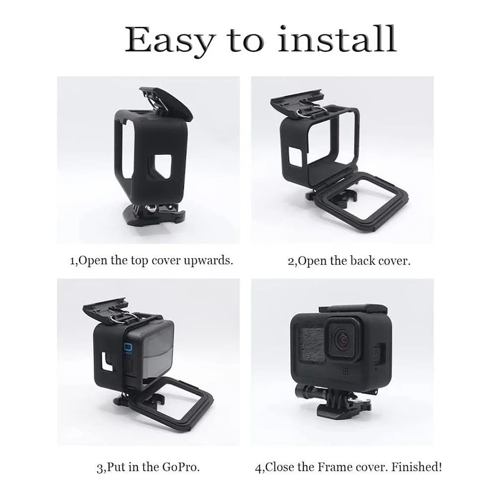 EWB8173 Scratch-resistant Protective Frame Mount Housing for GoPro Hero 9 Sports Action Camera Accessories - 7