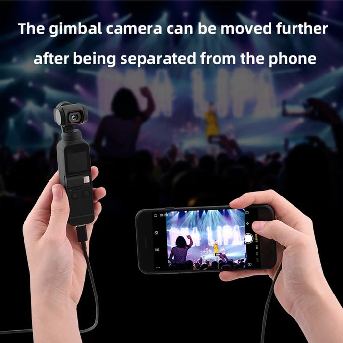 100cm Data Line Camera Direct Connection to Mobile Phone Conversion Wire Type-C to Type-C/Micro USB Cable for DJI Osmo Pocket 2 - Type-C to Type-C - 6