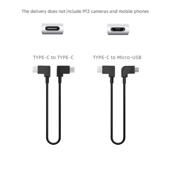 30cm Data Transfer Line Cable for DJI Osmo Pocket 2 Camera Direct Connection to Mobile Phone - Type-C to Type-C - 6