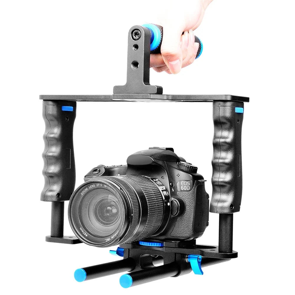 YELANGU C2 SLR Metal Frame Cage Camera Equipment Kit Shock Absorber Stabilizer for Micro Film Making - 7