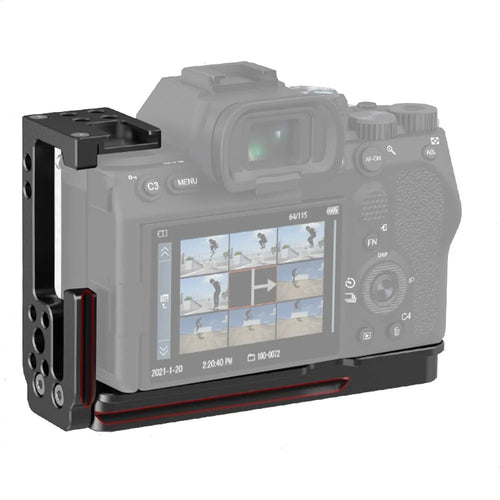 POYINCO JN-037 L-shape Bracket for Sony A7M4 Quick Release Plate Tripod Head Vertical Horizontal Switching Camera Accessories - 1