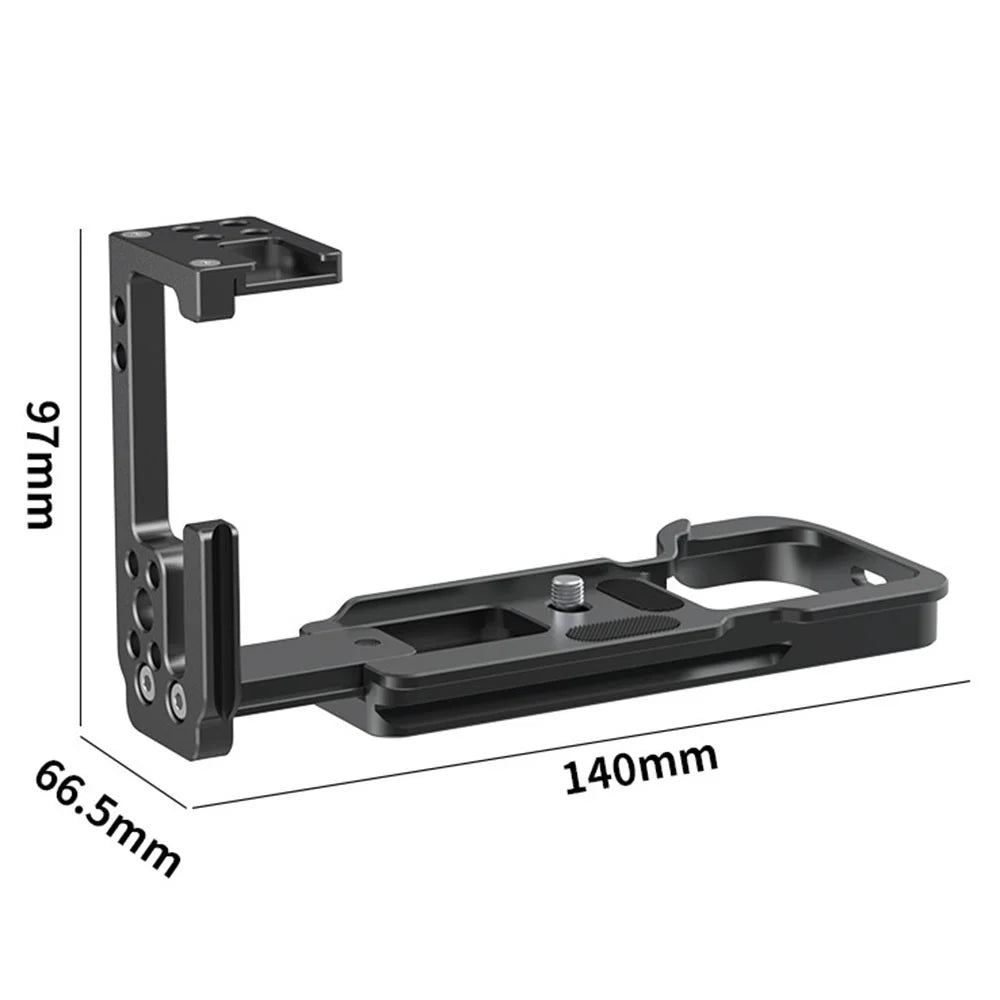 POYINCO JN-037 L-shape Bracket for Sony A7M4 Quick Release Plate Tripod Head Vertical Horizontal Switching Camera Accessories - 4