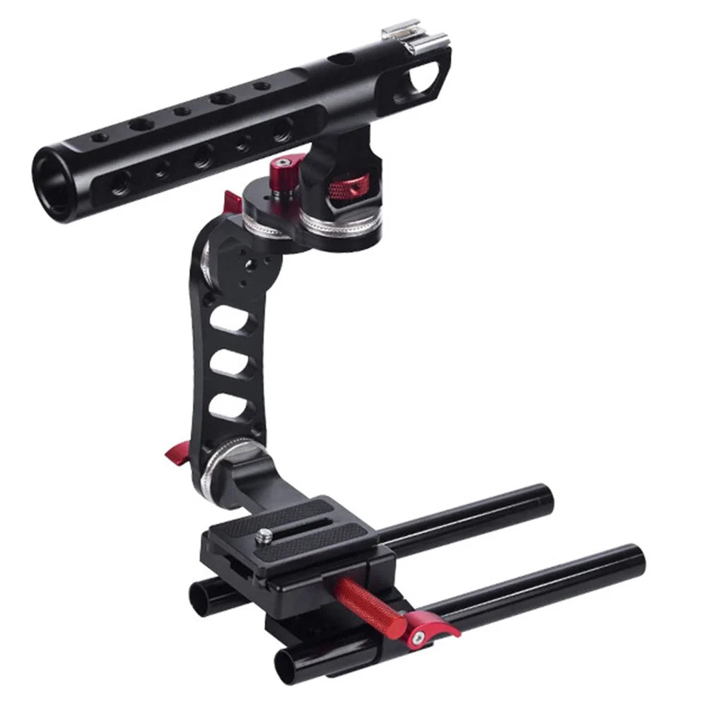 POYINCO For Sony A7 Series/ Nikon D810 Aluminum Alloy Camera Cage Kit with Top Handle Grip Quick Release Base - 1