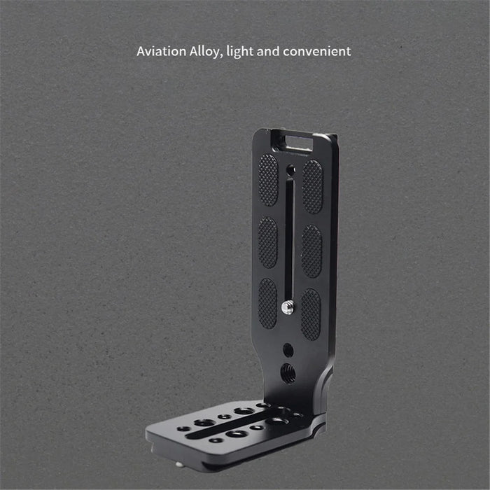 POYINCO PY-078 Universal Aluminum Alloy Vertical Shooting Quick Release L Plate SLR Camera Accessory - 2