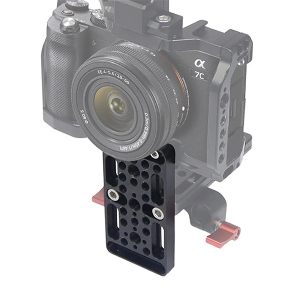 ZS45192-E1 Multifunction Camera Expansion Cheese Plate Mount Board 1/4 3/8 Hole Switching Plate Photography Accessories - 1