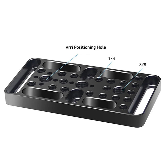 ZS45192-E1 Multifunction Camera Expansion Cheese Plate Mount Board 1/4 3/8 Hole Switching Plate Photography Accessories - 4
