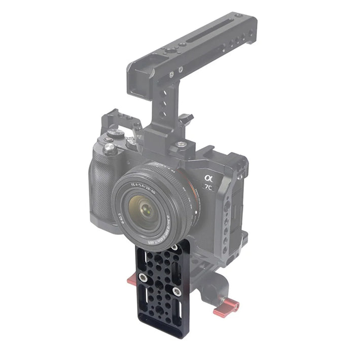 ZS45192-E1 Multifunction Camera Expansion Cheese Plate Mount Board 1/4 3/8 Hole Switching Plate Photography Accessories - 6
