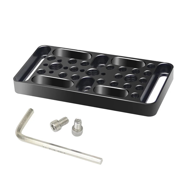ZS45192-E1 Multifunction Camera Expansion Cheese Plate Mount Board 1/4 3/8 Hole Switching Plate Photography Accessories - 7