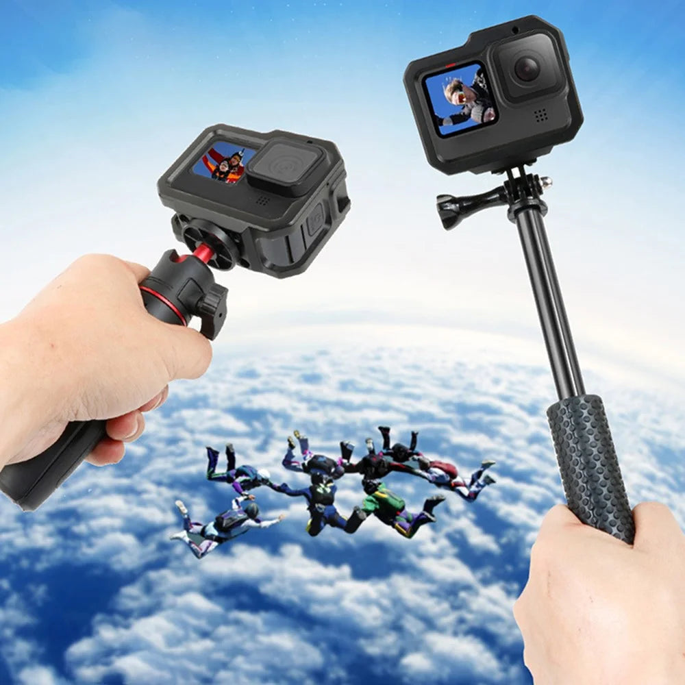 KF41279 For GoPro Hero 9/10 Camera Cage Protective Frame + Adapter Ring + UV Lens Set - 3