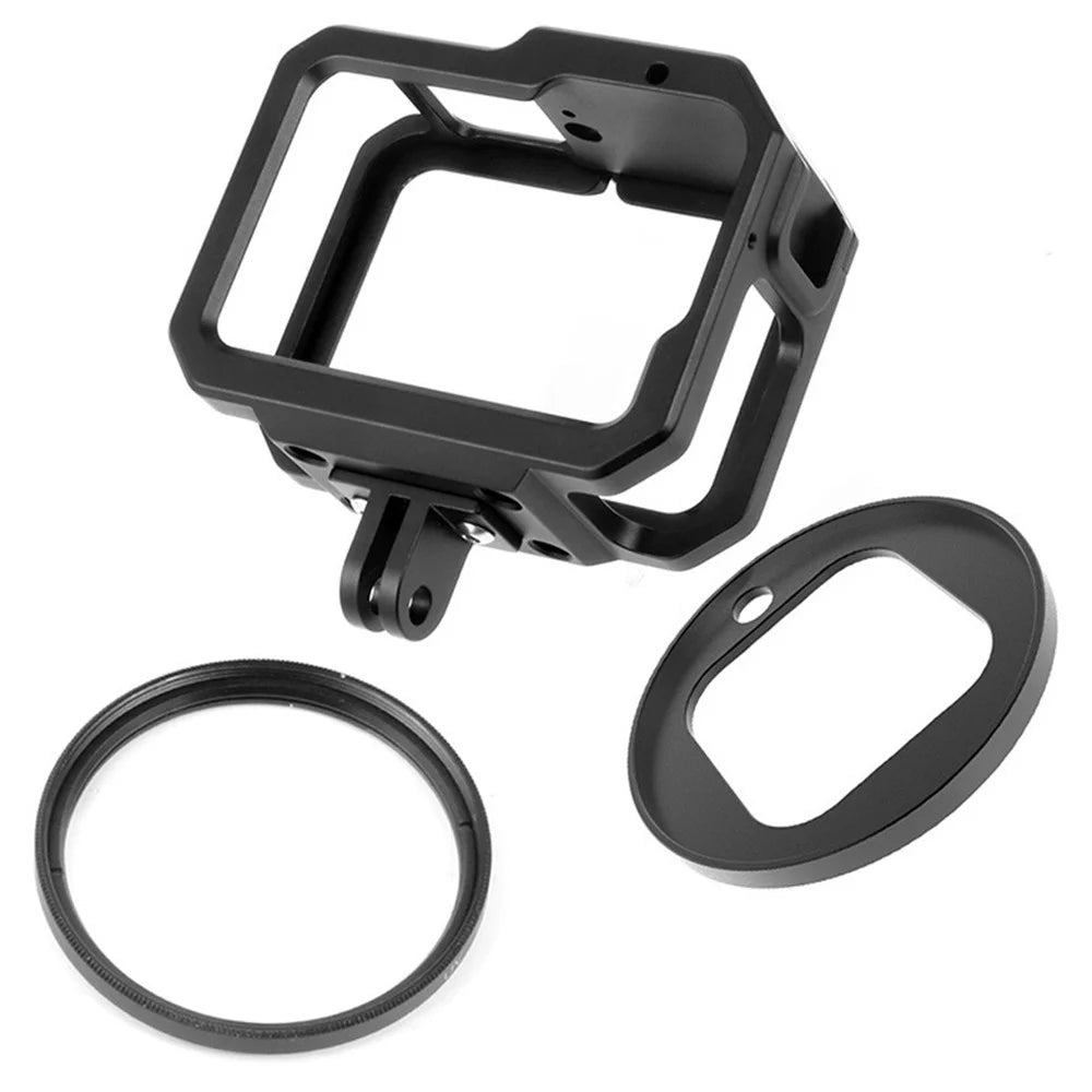 KF41279 For GoPro Hero 9/10 Camera Cage Protective Frame + Adapter Ring + UV Lens Set - 7