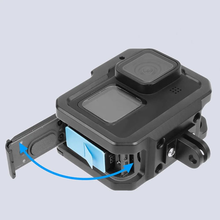 KF41279 Aluminum Alloy Camera Cage Protection Case for GoPro Hero 9/10 with Adapter Loop+UV Lens+Lens Cap - 2