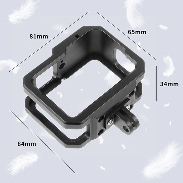 KF41279 Aluminum Alloy Camera Cage Protection Case for GoPro Hero 9/10 with Adapter Loop+UV Lens+Lens Cap - 4