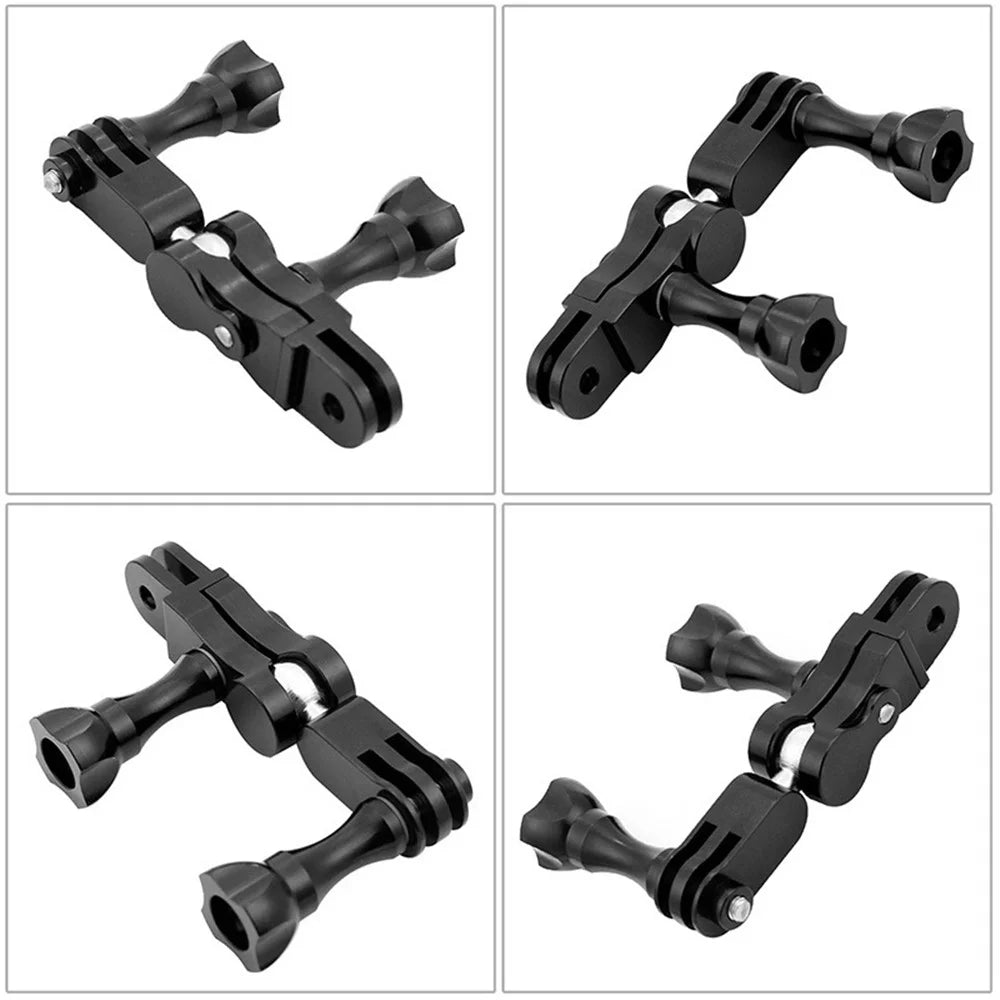 18789TW Adjustable Extension Arm Adapter Set for Gopro Hero 10/9/8 Series Long/Short Straight Joints Connector Magic Arm Metal Converter - 4