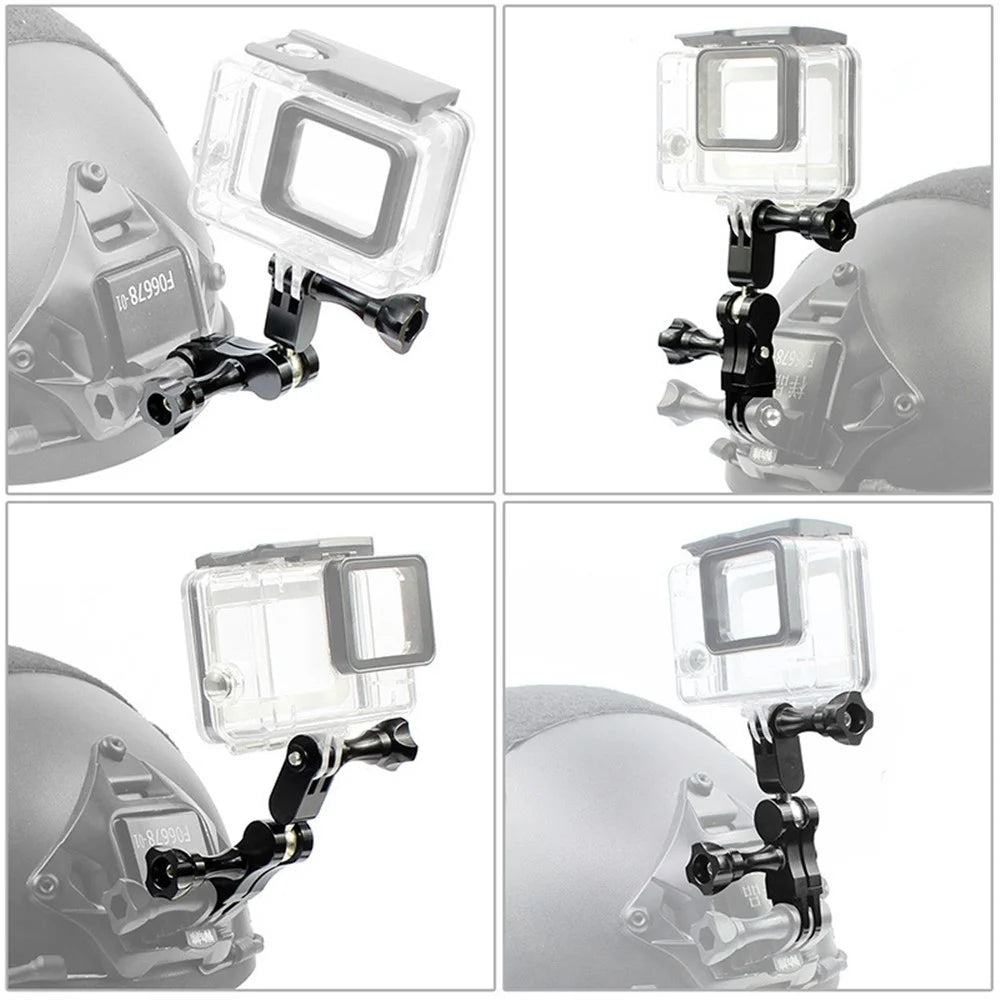 18789TW Adjustable Extension Arm Adapter Set for Gopro Hero 10/9/8 Series Long/Short Straight Joints Connector Magic Arm Metal Converter - 6