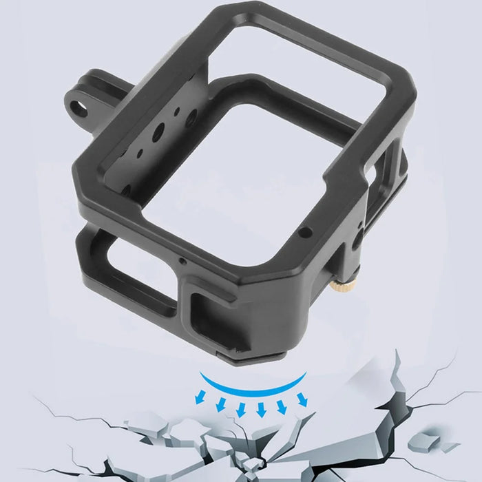 KF41279 Hard Aluminum Alloy Camera Cage Case for GoPro Hero 9/10 Extension Hot Shoe Mouth Case - 5
