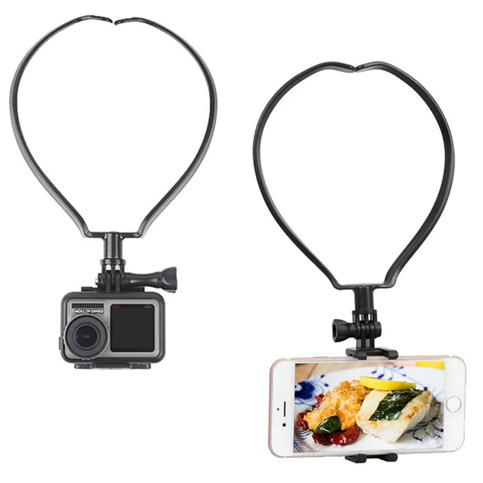 CN-89 Neck Mount Stand for GoPro Hero 10/9/8 Action Camera Phone Neck Strap Bracket - 3