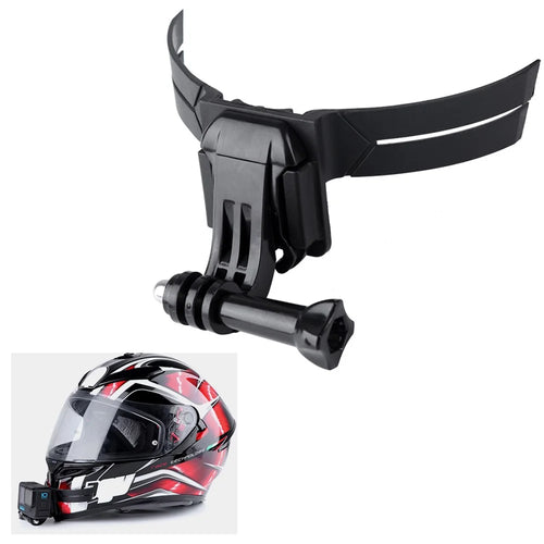 For GoPro 10/9 / Insta360 Action Camera Motorcycle Helmet Chin Strap Mount Holder Support Bracket - 1