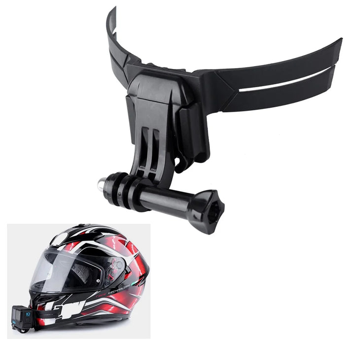 For GoPro 10/9 / Insta360 Action Camera Motorcycle Helmet Chin Strap Mount Holder Support Bracket - 1