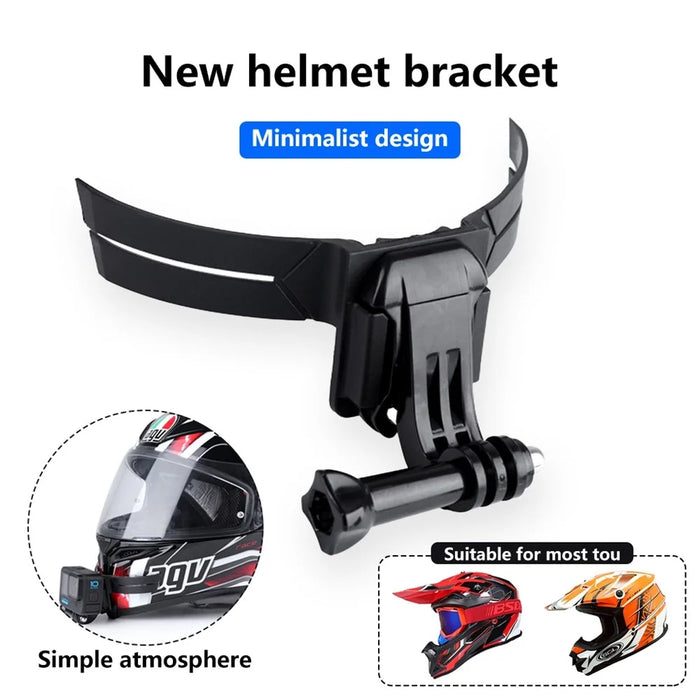 For GoPro 10/9 / Insta360 Action Camera Motorcycle Helmet Chin Strap Mount Holder Support Bracket - 3