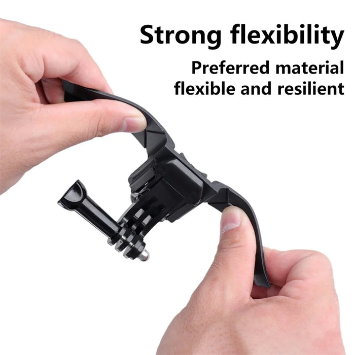 For GoPro 10/9 / Insta360 Action Camera Motorcycle Helmet Chin Strap Mount Holder Support Bracket - 5