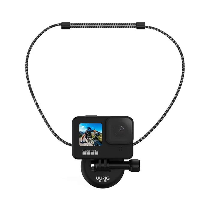 UURIG Magnetic Quick-Release Stand for GoPro Hero 8/9/10 Action Camera Holder with 1/4" Screw and Lanyard - 1
