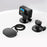 UURIG Magnetic Quick-Release Stand for GoPro Hero 8/9/10 Action Camera Holder with 1/4" Screw and Lanyard - 4