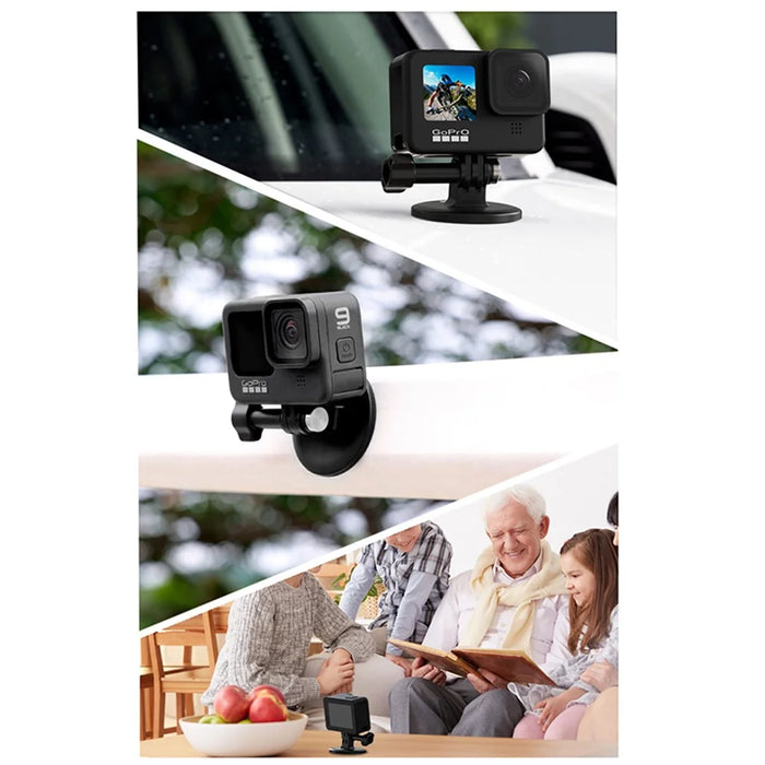 UURIG Magnetic Quick-Release Stand for GoPro Hero 8/9/10 Action Camera Holder with 1/4" Screw and Lanyard - 7