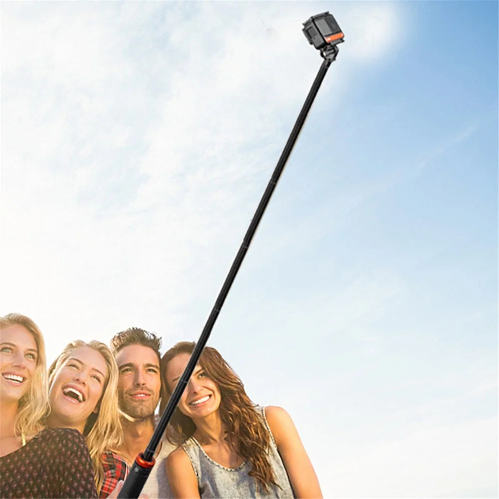 UURIG TP-03 5-Section Telescopic Selfie Stick Hidden Tripod for GoPro Insta Action Camera - 4