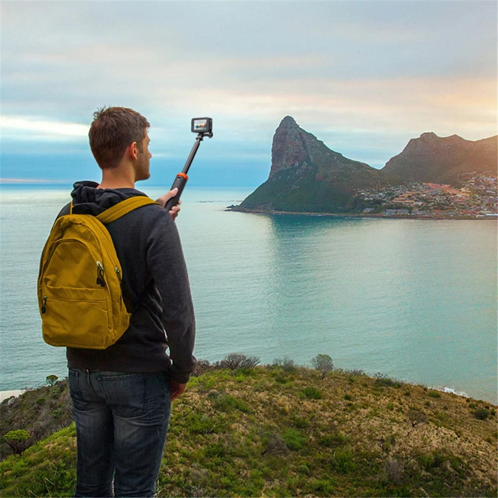 UURIG TP-03 5-Section Telescopic Selfie Stick Hidden Tripod for GoPro Insta Action Camera - 5