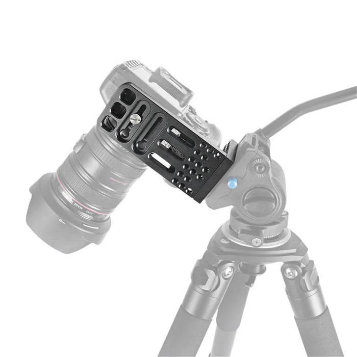 L130A Universal 1 / 4'' Screw Hole SLR Camera Bracket Mount Aluminum Alloy Vertical Shooting Plate - 4
