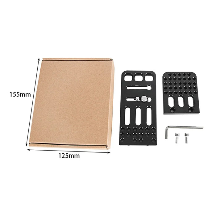L130A Universal 1 / 4'' Screw Hole SLR Camera Bracket Mount Aluminum Alloy Vertical Shooting Plate - 6