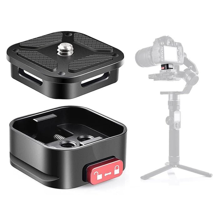 AL-6614755519791 Aluminum Alloy Quick Release Plate Gimbal Stabilizer with Slide Lock - 1