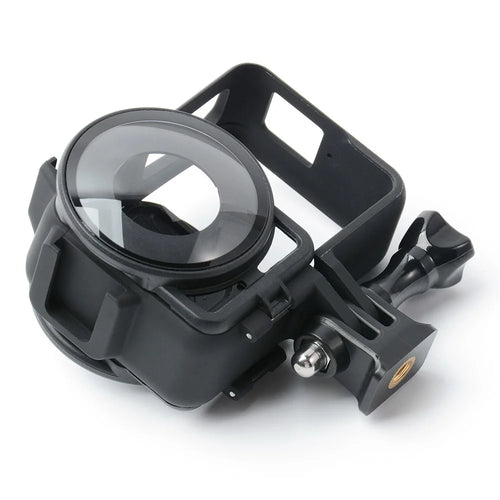 For Insta360 ONE RS Panorama Camera Lens Cover Tempered Glass Protector + Camera Frame Anti-collision Case - 1