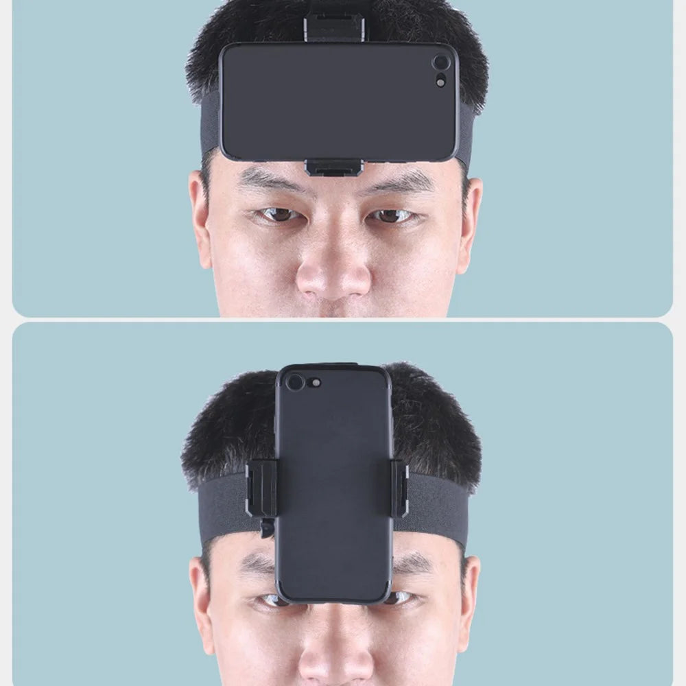 BRDRC DJI-8862 Cellphone / Camera Mount Head Strap Vlog Video Shooting Mobile Phone Holder Head Fixing Belt - 3